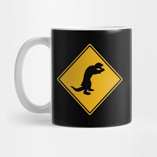 1965 Turtle Daikaiju Silhouette Road Sign Mug